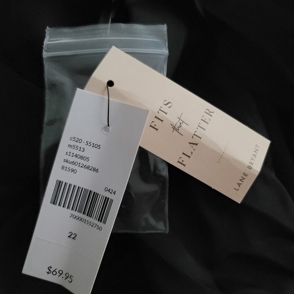 Lane‎ Bryant Satin Dolman Sleeves Button Front Tunic 22 Whimsigoth Office Dressy - Picture 8 of 10